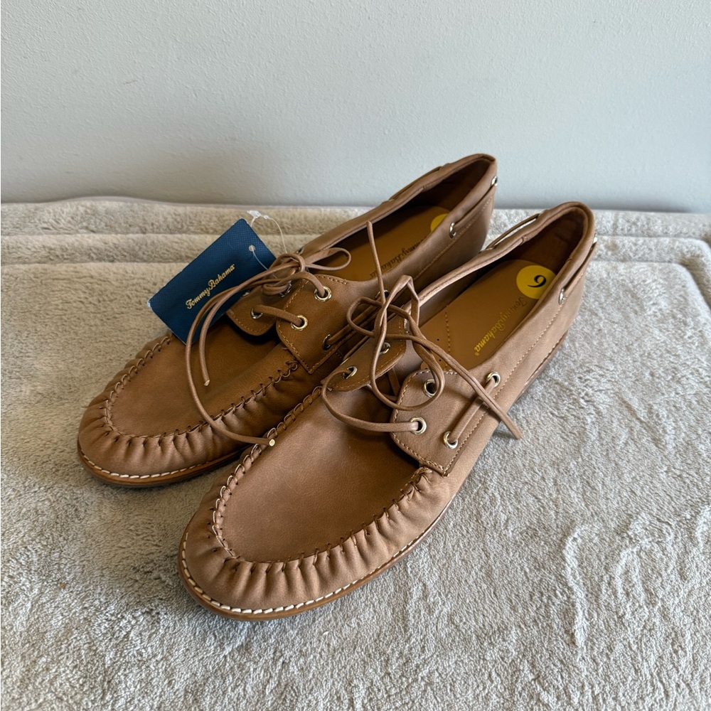 Tommy‎ Bahama Nahara Loafers Tan Size 9 Boat Shoe